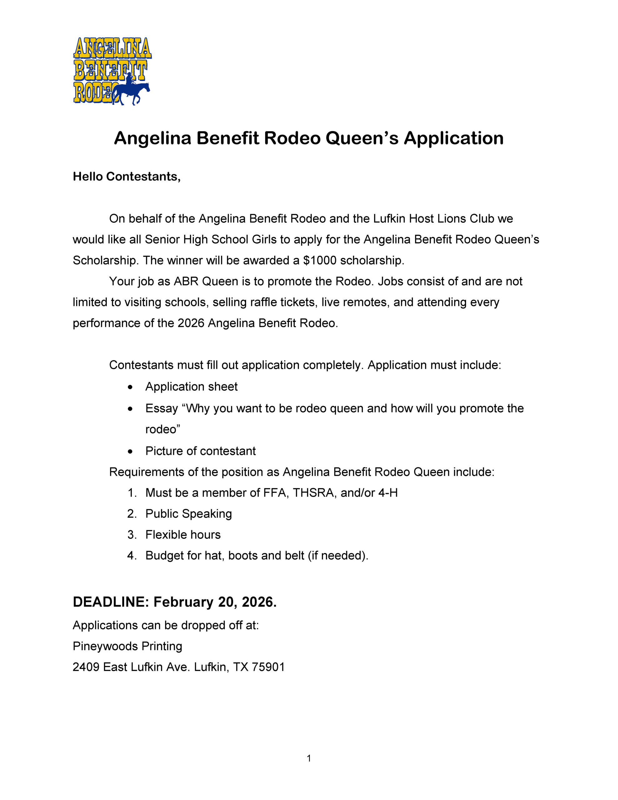 2026 Rodeo Queen Application_Page_1